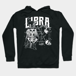 LIBRA Love Music Witch Shirt Skull constellation Hoodie